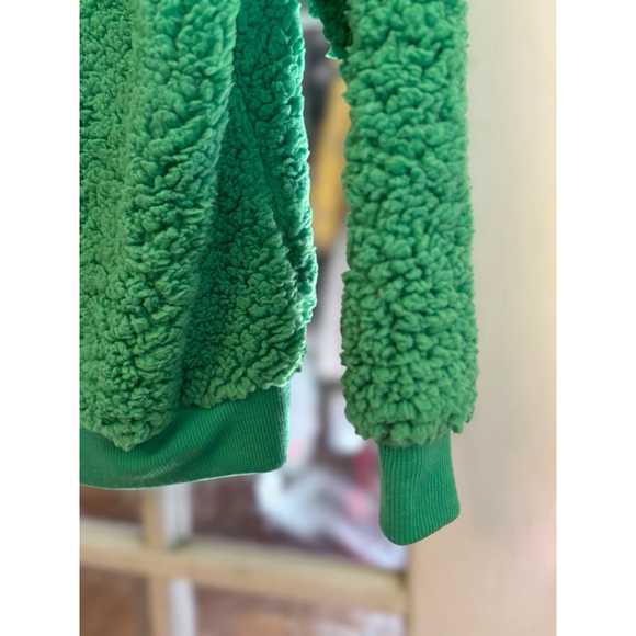 Poof New York Women's Small Green Gnome Merry Christmas Fuzzy Holiday Sweater - Picture 7 of 13